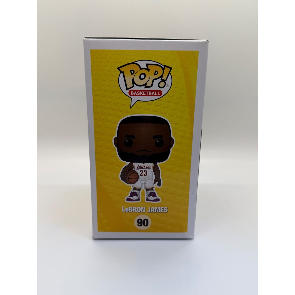 Funko Pop NBA LeBron James #90 Lakers Alternate White Jersey Vinyl Figure Boxed - Picture 5 of 7